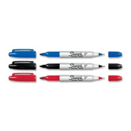 PEN2PAPER Sharpie Twin Tip Markers, Red PE1865130